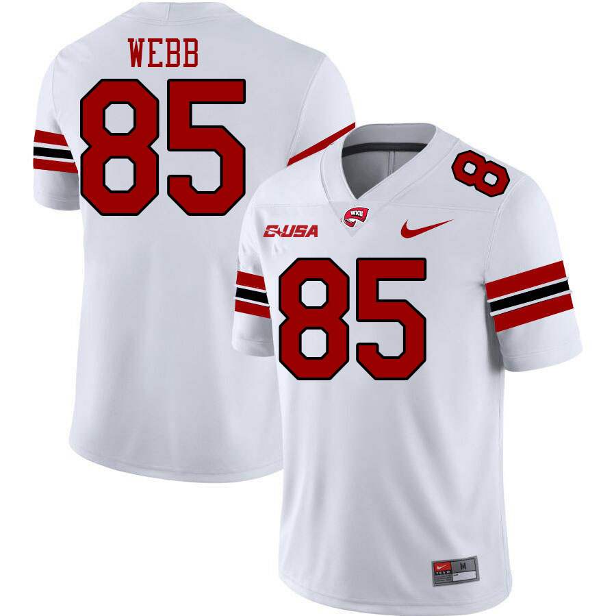 Western Kentucky Hilltoppers #85 Tylon Webb College Football Jerseys Stitched Sale-White